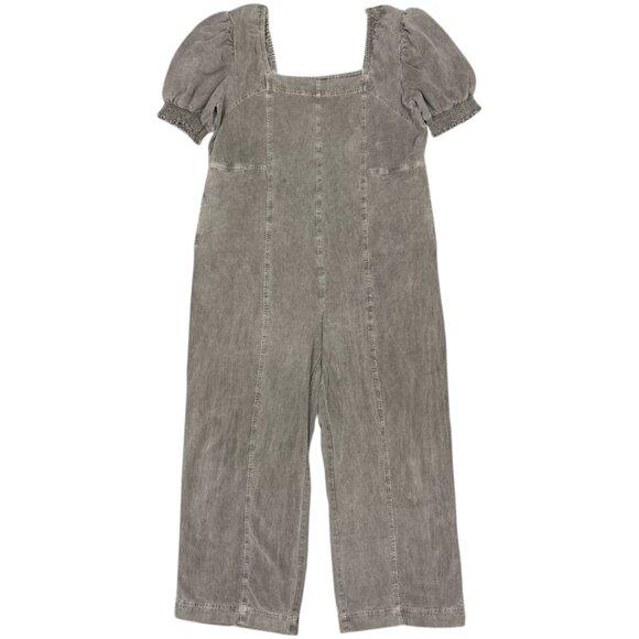NWOT Women’s PYRAMID COLLECTION Puff Sleeve Jumpsuit Gray | Size XL - Picture 3 of 9